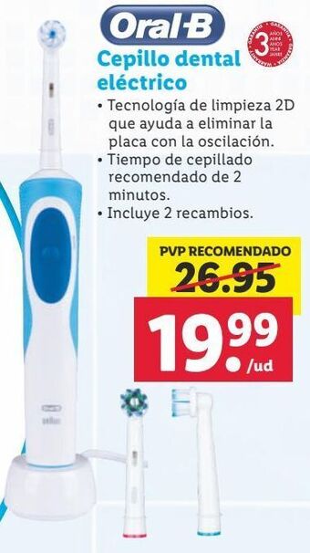Lidl Cepillo de dientes oral b oferta