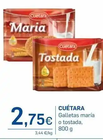 Supermercados Plaza Galletas cuétara oferta
