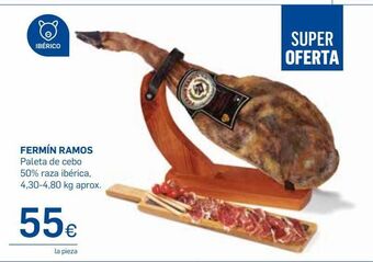 Supermercados Plaza Paleta ibérica de cebo fermín oferta