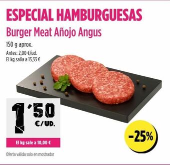 AhorraMas Hamburguesas oferta