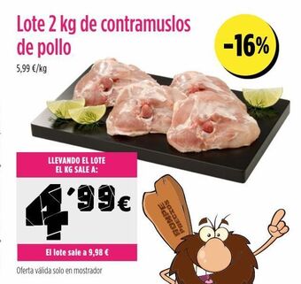 AhorraMas Contramuslos de pollo oferta