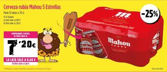 AhorraMas Cerveza rubia mahou oferta