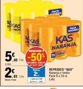 E.Leclerc REFRESCO "KAS" oferta
