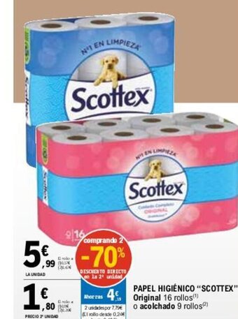 E.Leclerc PAPEL HIGIÉNICO "SCOTTEX" oferta