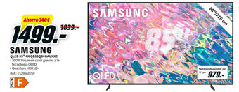 MediaMarkt SAMSUNG QLED 85" 4K QE85Q60BAUXXC oferta