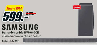 MediaMarkt SAMSUNG Barra de sonido HW-Q800B oferta