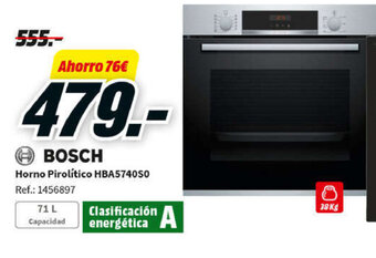 MediaMarkt Horno Pirolítico HBA5740S0 Ref.: 1456897 oferta