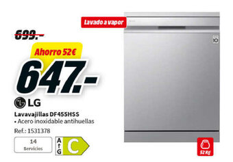 MediaMarkt Lavavajillas DF455HSS oferta