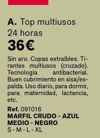 Leonisa Top multiusos 24 horas oferta