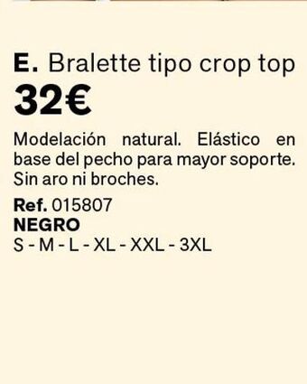 Leonisa Bralette tipo crop top oferta