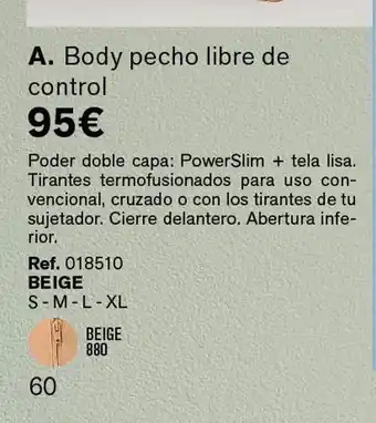 Leonisa Body pecho libre de control oferta