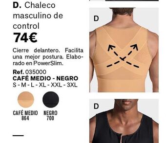 Leonisa Chaleco masculino de control oferta