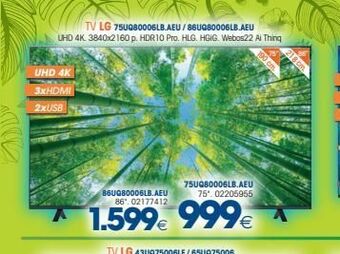 Master Cadena Televisores lg oferta