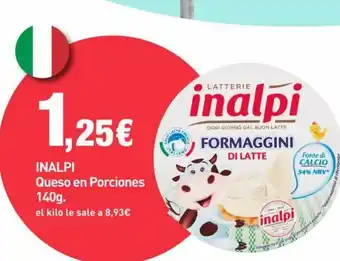 PrimaPrix INALPI Queso en Porciones 140g. oferta