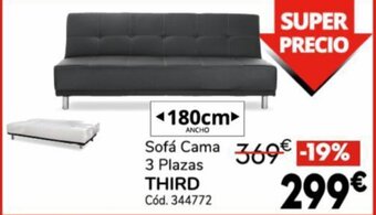 Conforama Sofá Cama 3 Plazas THIRD oferta