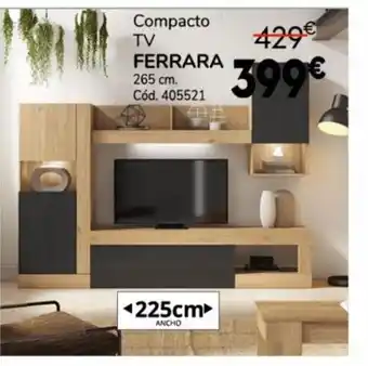 Conforama Compacto TV FERRARA 265 cm. oferta