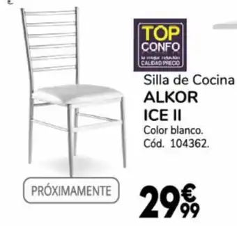 Conforama Silla de Cocina ALKOR ICE II Color blanco. oferta