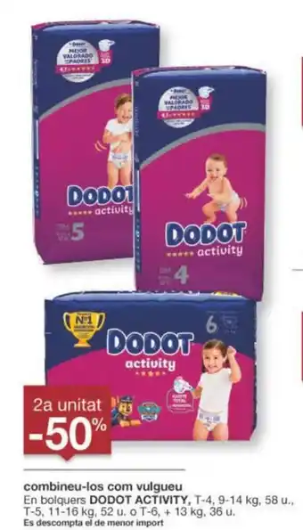 BonpreuEsclat combineu-los com vulgueu En bolquers DODOT ACTIVITY, oferta