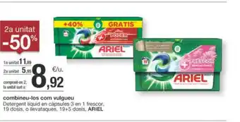 BonpreuEsclat combineu-los com vulgueu ARIEL oferta