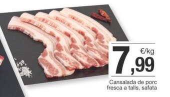 BonpreuEsclat Cansalada de porc fresca a talls, safata oferta