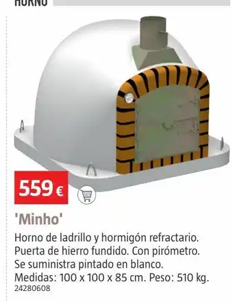 Bauhaus Horno minho 100x100x85 oferta