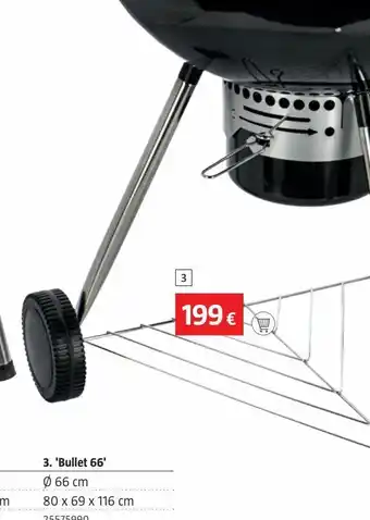 Bauhaus Barbacoa carbón bullet d66 kingtone oferta