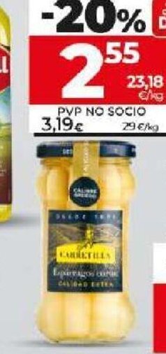 Dia Espárragos cortos extra Carretilla 110 g oferta
