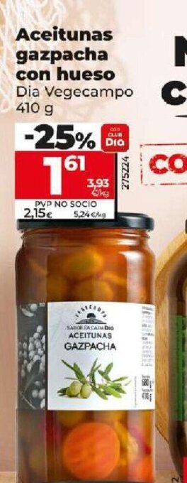 Dia Aceitunas gazpacha con hueso oferta