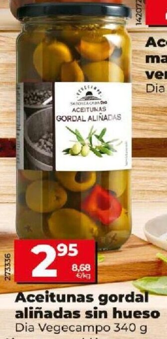 Dia Aceitunas gordal aliñadas sin hueso oferta