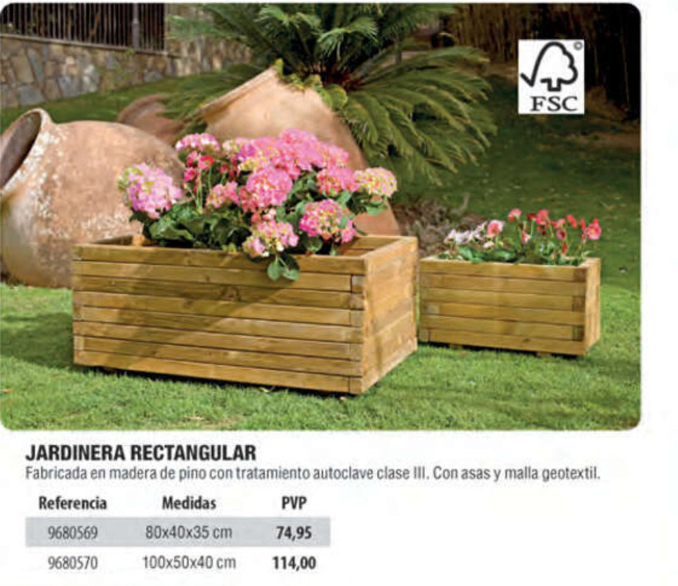 Cifec JARDINERA RECTANGULAR oferta