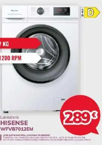 Mi electro Lavadora HISENSE WFVB7012EM oferta