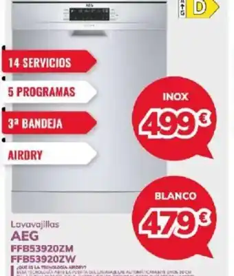 Mi electro Lavavajillas AEG FFB53920ZM FFB53920ZW oferta