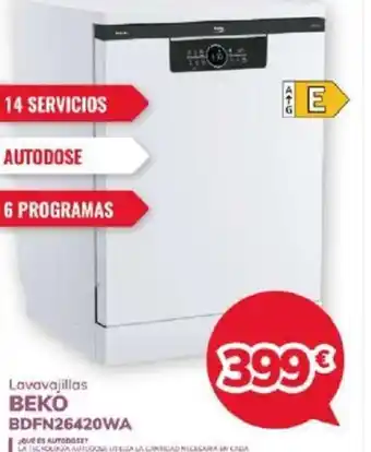 Mi electro Lavavajillas BEKO oferta