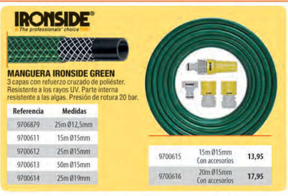 Cifec MANGUERA IRONSIDE GREEN oferta