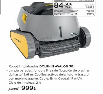 Hipercor Robot limpiafondos DOLPHIN AVALON 30. oferta