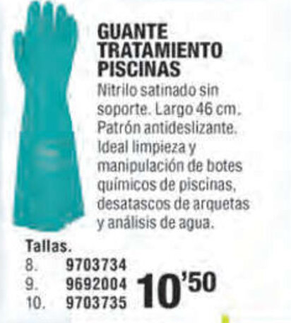Cifec GUANTE TRATAMIENTO PISCINAS oferta