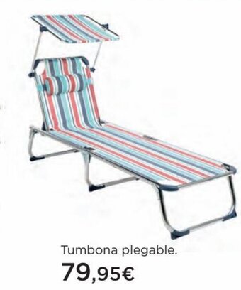 Hipercor Tumbona plegable. oferta