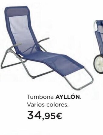 Hipercor Tumbona AYLLÓN. Varios colores. oferta