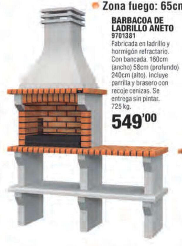 Cifec BARBACOA DE LADRILLO ANETO 9701381 oferta
