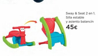 Hipercor Sway & Seat 2 en 1. Silla estable oferta