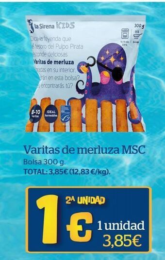 La Sirena Varitas de merluza oferta