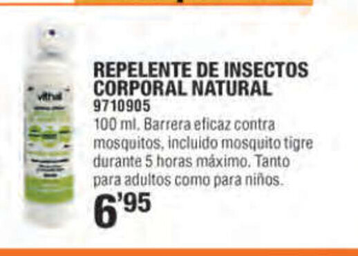 Cifec REPELENTE DE INSECTOS CORPORAL NATURAL 9710905 oferta