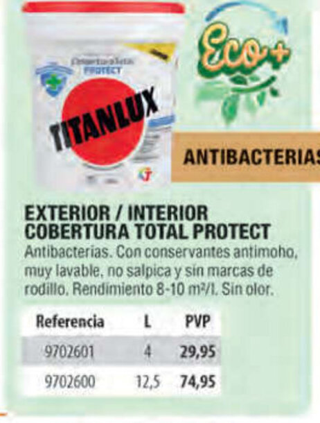Cifec TITANLUX EXTERIOR / INTERIOR COBERTURA TOTAL PROTECT oferta