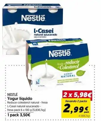 Hiper Usera NESTLÉ Yogur líquido oferta