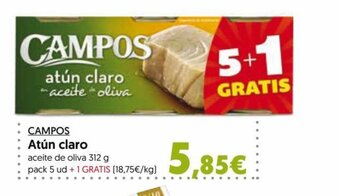 Hiper Usera CAMPOS Atún claro oferta