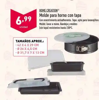 ALDI Home Creation Molde para horno con tapa Tamaños Aprox.: 42 x 4 x 29 cm oferta