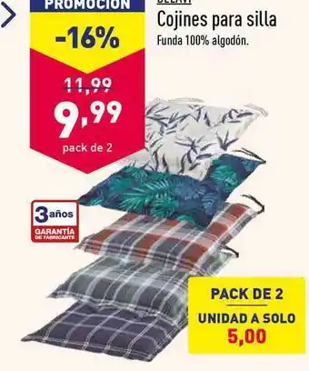 ALDI Belavi Cojines para silla pack de 2 oferta