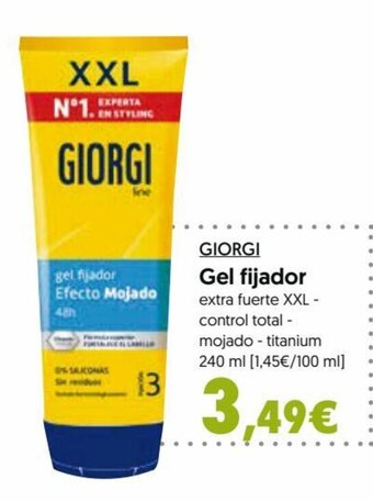 Hiper Usera GIORGI Gel fijador oferta