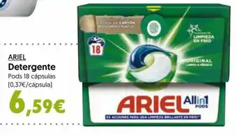 Hiper Usera ARIEL Detergente Pods 18 cápsulas oferta