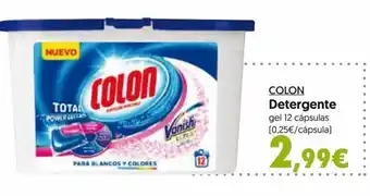 Hiper Usera COLON Detergente gel 12 cápsulas oferta